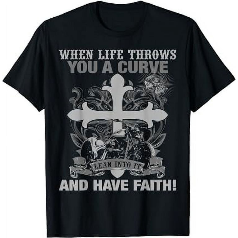 Christian Biker T Shirt Have Faith Motorcycle Design Christian Biker T Shirt Have Faith Motorcycle Design