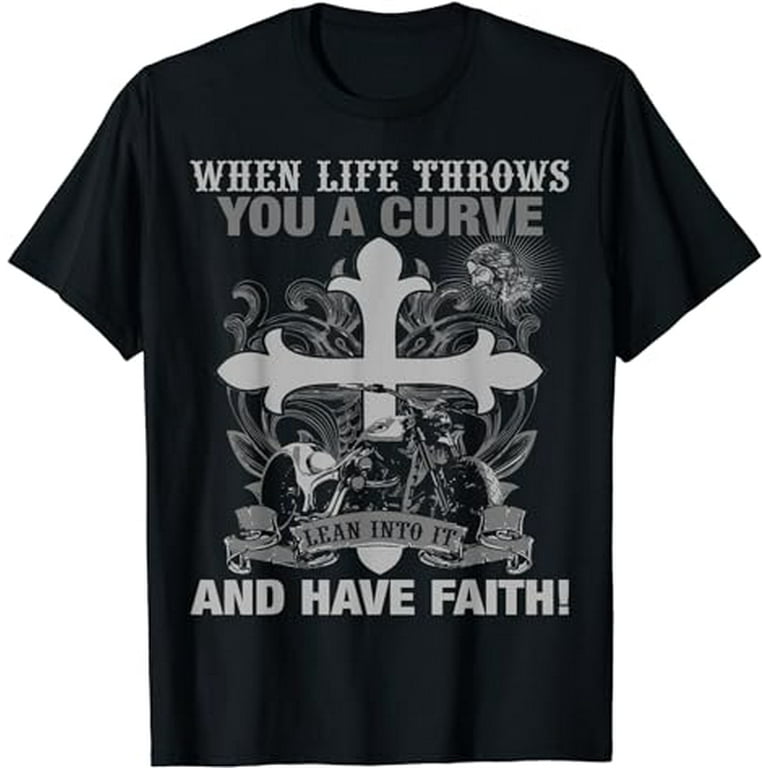 Christian Biker T Shirt Have Faith Motorcycle Design Christian Biker T Shirt Have Faith Motorcycle Design