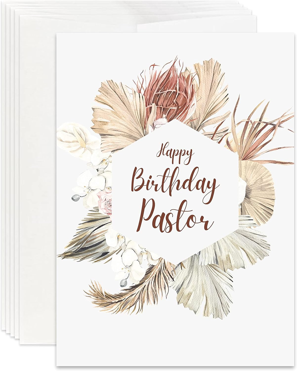 Christian Birthday Card | Pastor Happy Birthday (Pack of 12)