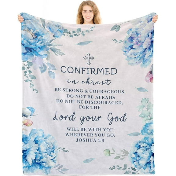 Christian Birthday Gifts for Women, Christian Gifts for Women, Religious Gifts for Women, Spiritual Gifts for Women, Womens Gifts for Birthday, Christian Blanket 50x60 in