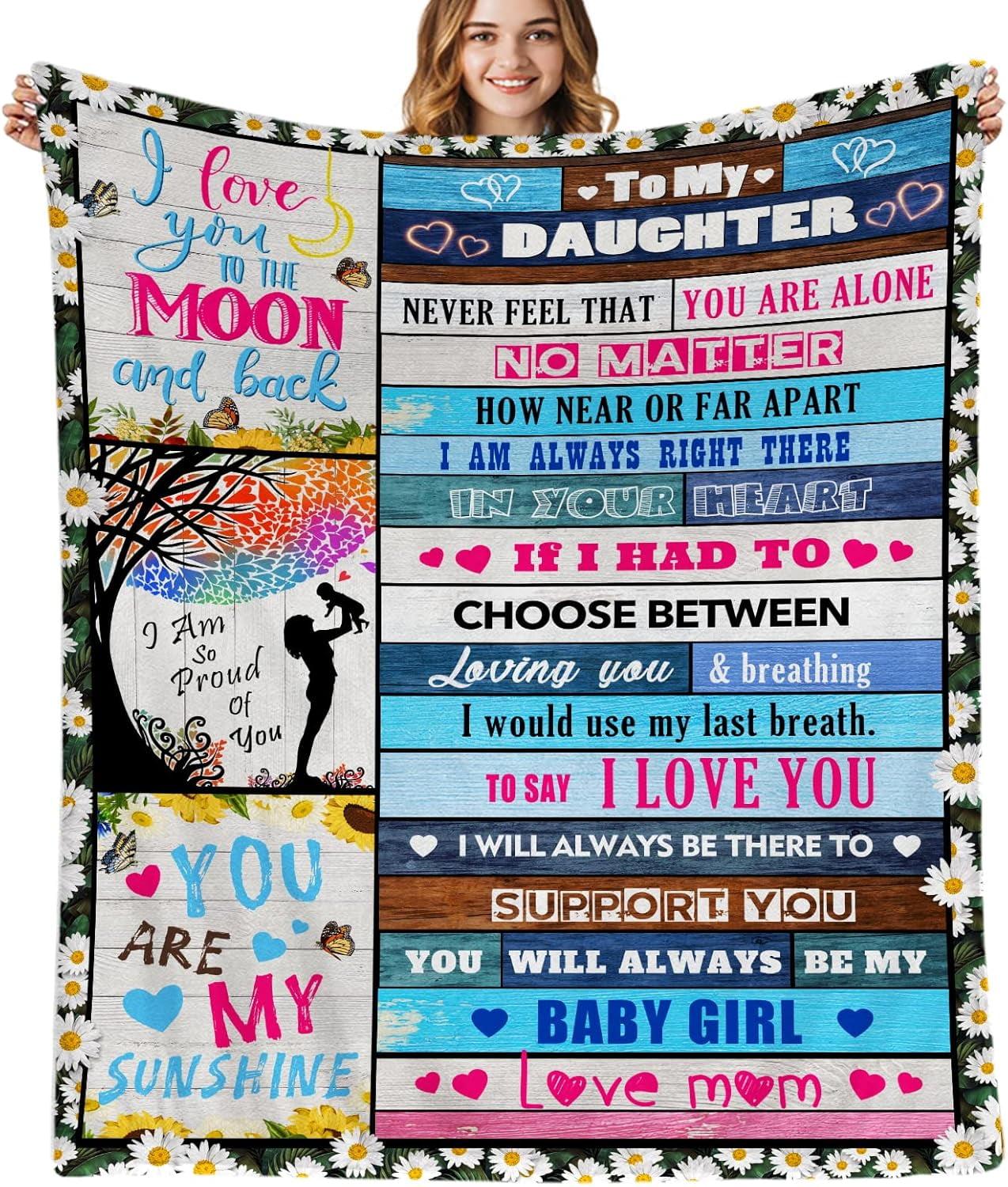 Christian Birthday Gifts for Women Friends Blanket,Unique Inspirational Religious Catholic Spiritual & Baptism Comformation Gifts for Girl Godmother Mom Sister