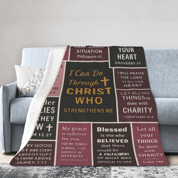 Christian Birthday Gifts for Women Blanket, Christian Gifts 50x40