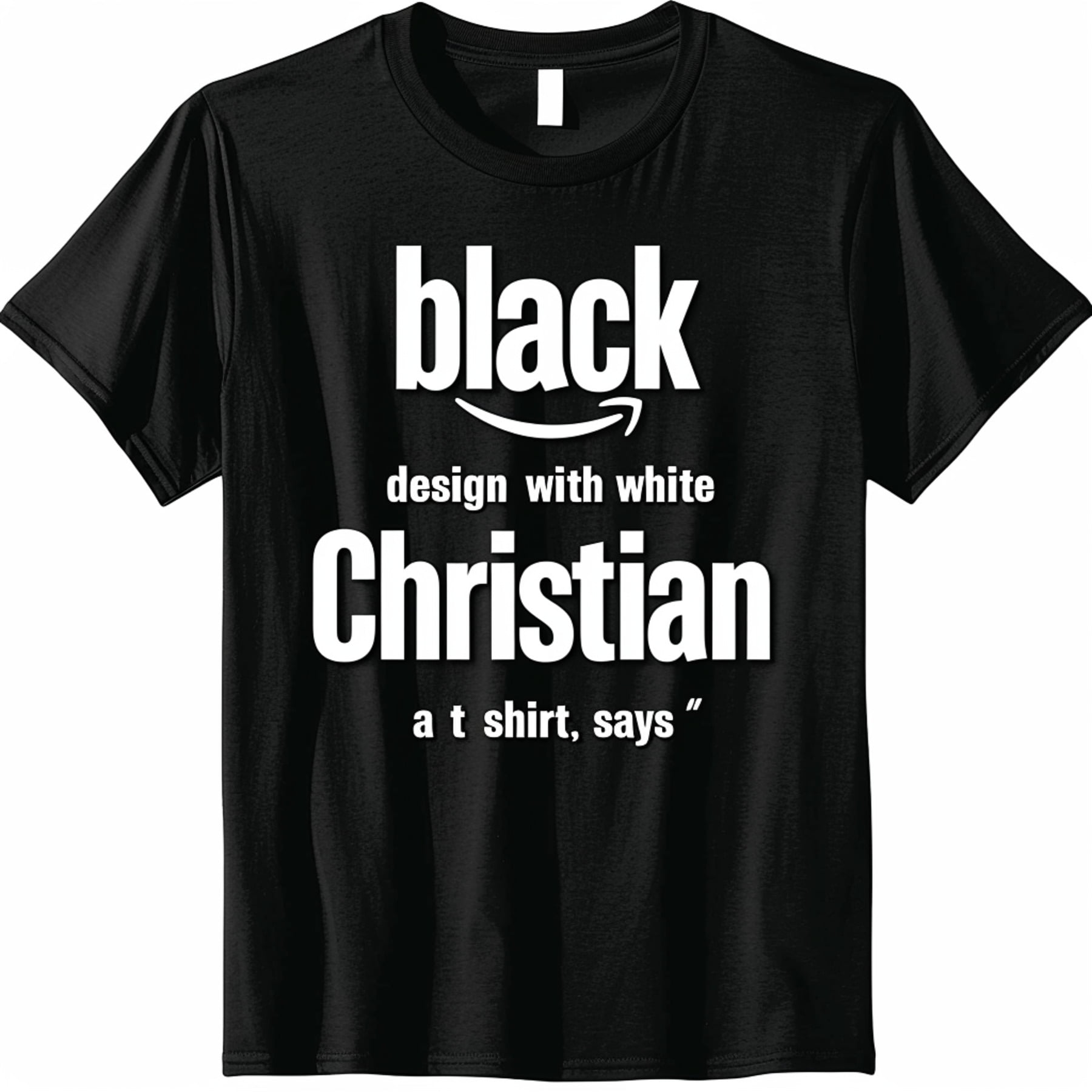 Christian Black TShirt with Inspiring 'I am Hosted as A Child of God