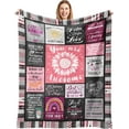 thumbnail image 1 of Christian Blanket with Inspirational Thoughts and Prayers Religious Bible Verse Throw Blanket Ultra Soft Warm Flannel Blankets for Women Men Gifts 50"X40", 1 of 5