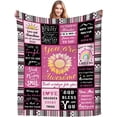 thumbnail image 1 of Christian Blanket Inspirational Thoughts Throw Blanket Bible Verse Prayers Get Well Soon Blankets Soft Lightweight Flannel Blanket 40"x50", 1 of 6