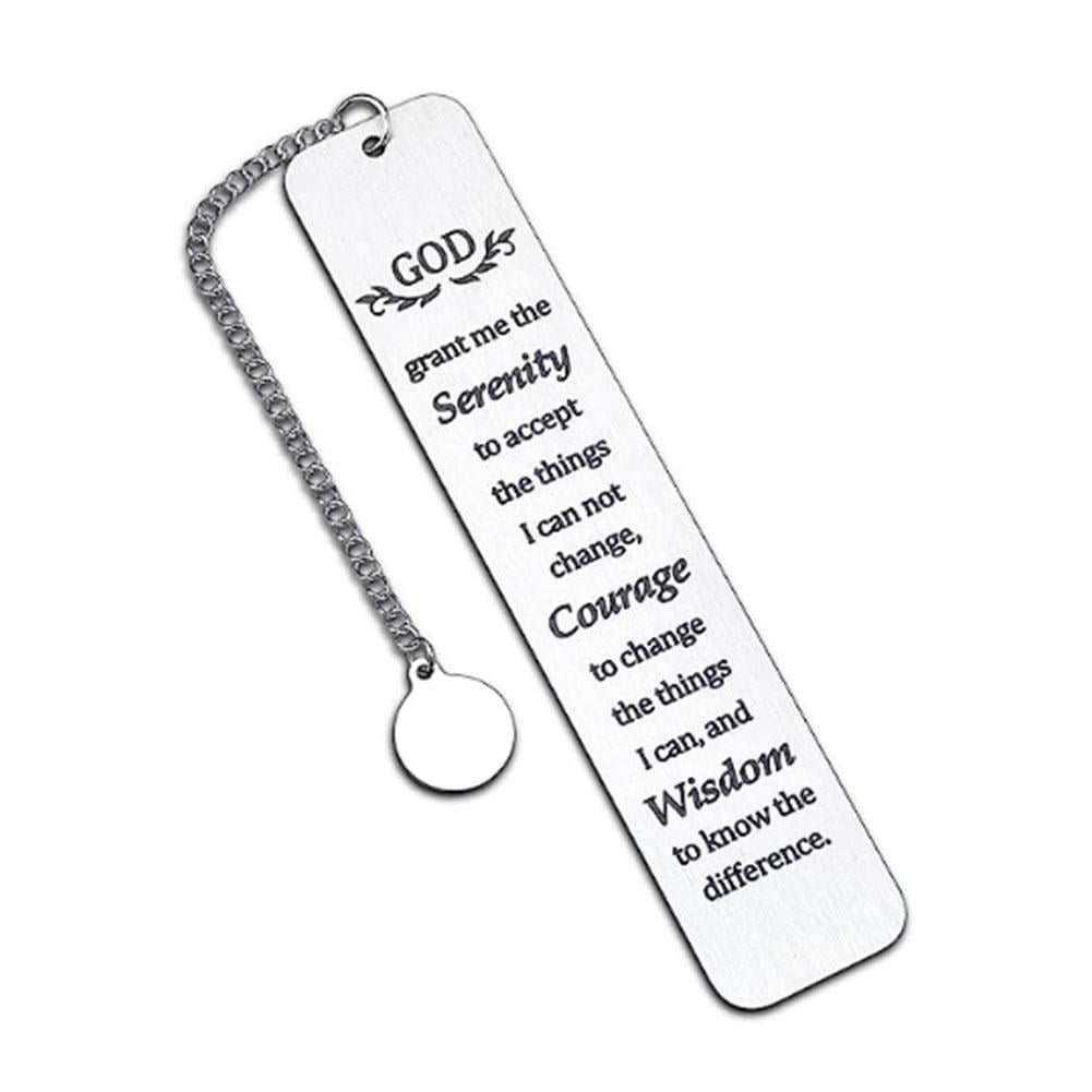 1pc, Stainless Steel Bookmark With Tassel Bookmark, Women Funny