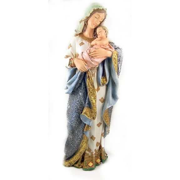 Christian Brand Virgin Mary Madonna and Infant Jesus Christ 23 inch Garden Statue