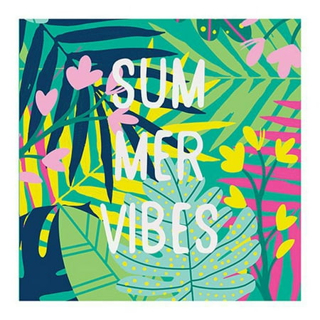 Christian Brands 10-05580-264 5 in. Beverage Summer Vibes Jungle Napkins Pack of 12