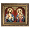 thumbnail image 1 of Christian Brands 11 Inches Wide x 13 Inches High Catholic Faith Gifts Sacred Hearts Framed Print by Artist Michael Adams, 1 of 1