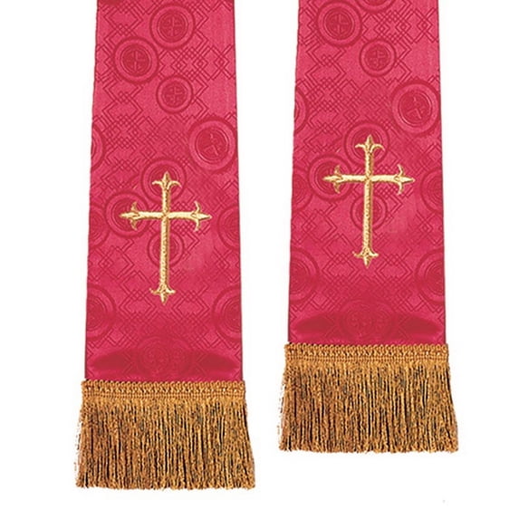 Christian Brands 13100MR Coventry Pulpit Stole - Vermillion
