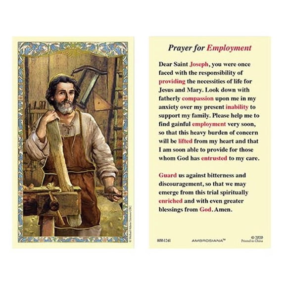 Christian Brands 800-1241 HCL 25P Saint Jos Wrk Employment