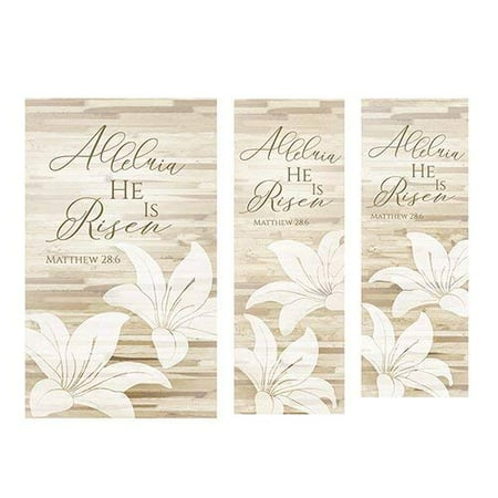 Christian Brands Alleluia Lily Banner: 2'x6'