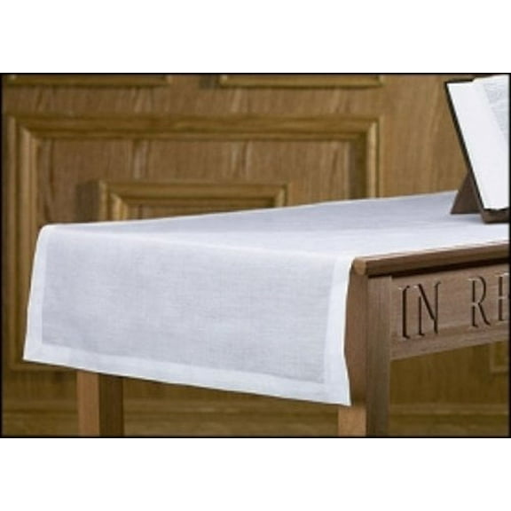 Christian Brands Altar Runner 100% Linen 100% Linen 24 x 62' L, White