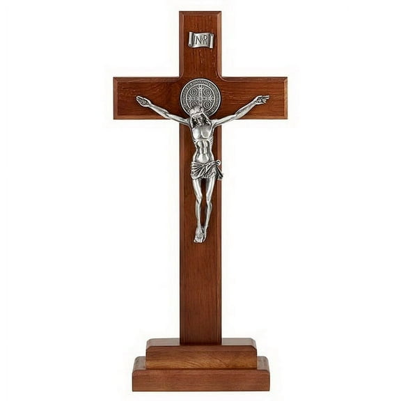 Christian Brands Catholic 13" Stndng St Ben Crcfx Ant Sl