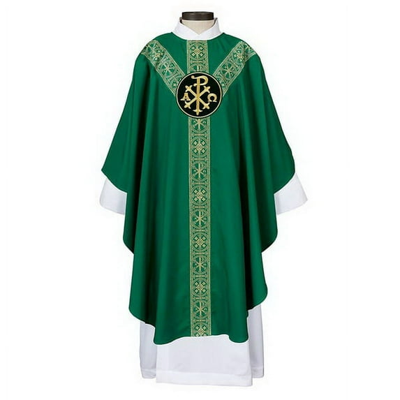 Christian Brands Chi Rho Semi-Gothic Chasuble