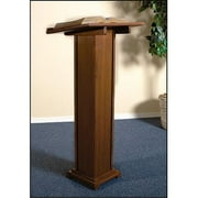 Christian Brands Church Supply LC910 Walnut Square Base Lectern