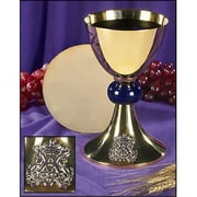 Christian Brands Church Supply NC905 Blessed Mother Chalice & Paten Set