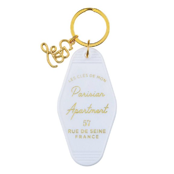 Christian Brands F2644 1.75 x 3.5 in. Vintage Motel Key Tag Les Cles De Mon Parisian ApartmentPack of 6
