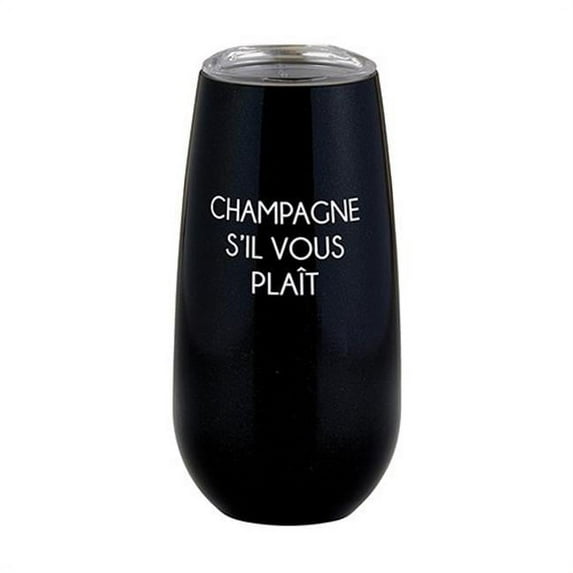 Christian Brands F3780 6 oz Champagne Tumbler Sil Vous PlaitPack of 2
