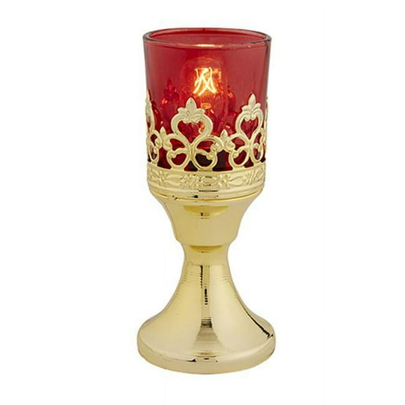 Christian Brands F4000 Votive Holder with Ruby Glass - Electric