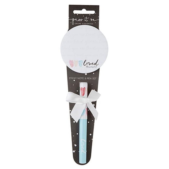 Christian Brands G0162 Loved Pen with Sticky NotepadPack of 6