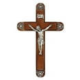 thumbnail image 1 of Christian Brands G4667 15 in. Sick Call Cross Set, Cherry & Pewter, 1 of 1