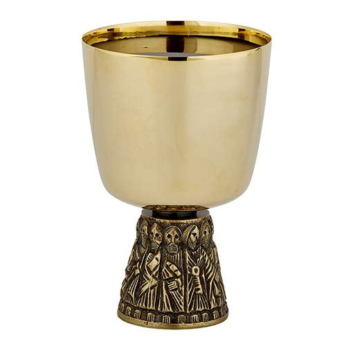 Christian Brands Last Supper Chalice with Bowl Paten Set