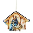 thumbnail image 1 of Christian Brands Nativity Stable Ornament, 3.25-Inch, Acrylic, Pack of 12, 1 of 1