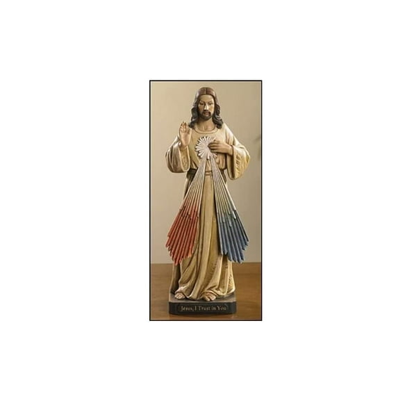 Christian Brands Toscana Divine Mercy, 8", Wooden