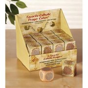 Christian Brands YC904 7 x 6.5 in. Favorite Catholic Prayers Prayer Cube Display, Wood