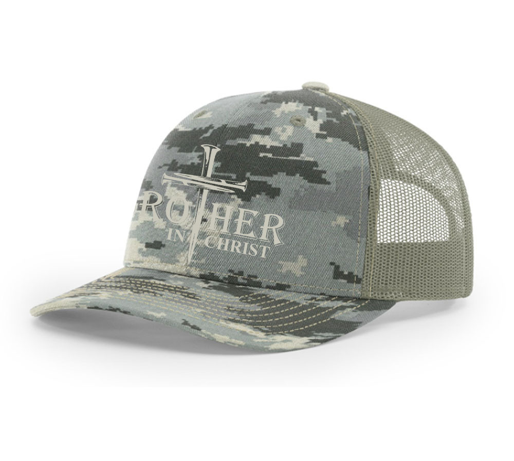 Pacific Headwear 408M  Digital Camo Trucker Flexfit Cap