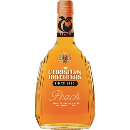 Christian Brothers Peach Flavored Grape Brandy, 750 ml Bottle, 30% ABV