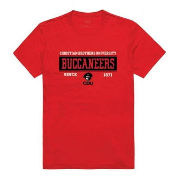Christian Brothers University Buccaneers College Established T-Shirt, Red - Small