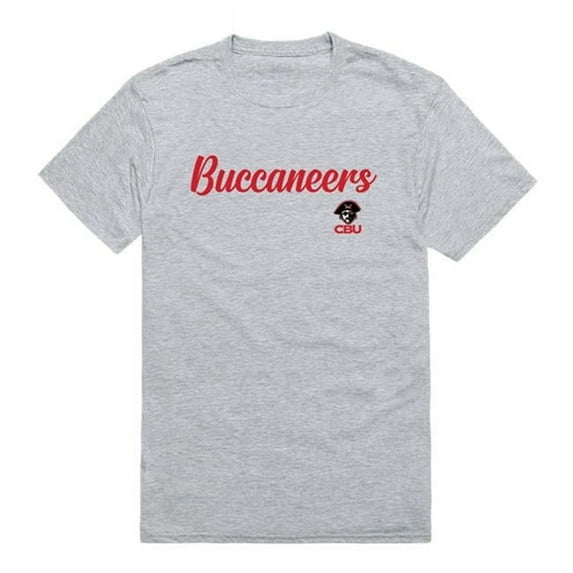 Christian Brothers University Buccaneers Script T-Shirt, Heather Grey - Extra Large