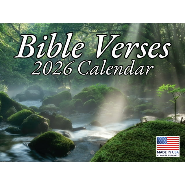Christian Calendar 2026 Religious Bible Scripture Monthly Wall Calender