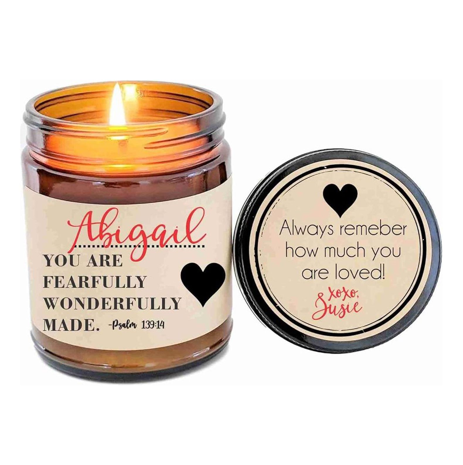 Christian Candle Psalm 13914 Scented Candle Fearfully and Wonderfully