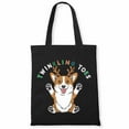 thumbnail image 1 of Christian Canvas Tote Bag, Twinkling Toes Canvas Bag, Jesus ChrisCanvas Tote Bag, Christian Cross Tee, Unisex Canvas Bag. 2Pcs, 1 of 5
