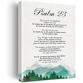 thumbnail image 1 of Christian Canvas Wall Art Psalm 23 the Lord is My Shepherd Canvas Print Positive Scripture Canvas Painting Home Bedroom Wall Decor Framed Baptism Gift 12x15 Inch, 1 of 5