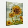 thumbnail image 1 of Christian Canvas Wall Art,Romans 15:13 Christian Wall Decor,Bible Verses Wall Decor,Christian Posters,Scripture Wall Decor,Sunflower Wall Art Decor,Christian Decor,Framed 11x14 Inch, 1 of 5