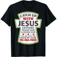 thumbnail image 1 of Christian Catch Up With Jesus Ketchup Funny Tomato T-Shirt, 1 of 4