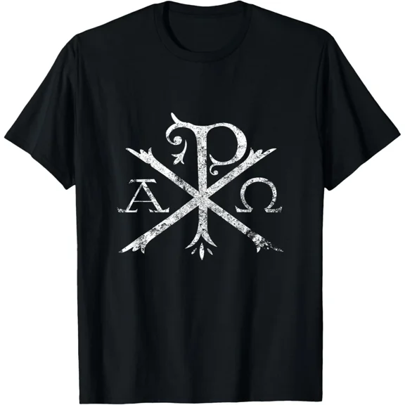 Christian Chi Rho Labarum Historic Christogram Faith Symbol Unisex T-Shirt up to size 5XL