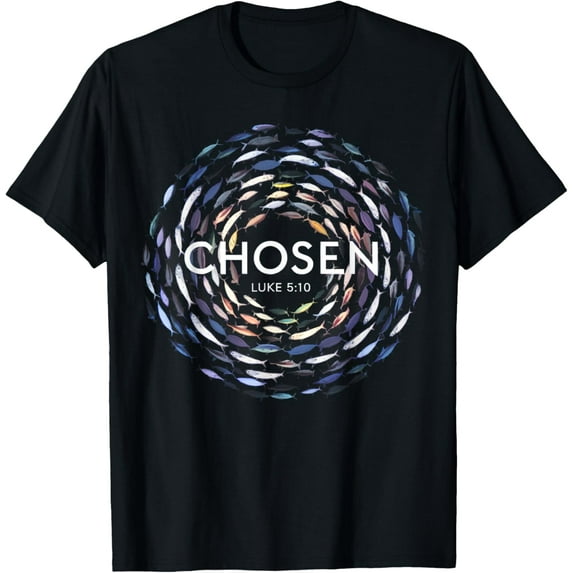 Christian Chosen Fish Swim Against The Current Bible T-Shirt