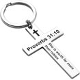 thumbnail image 1 of Christian Christmas Birthday Gifts for Daughter Son Inspirational Gifts for Women Men Christian Cross Keychains, 1 of 14