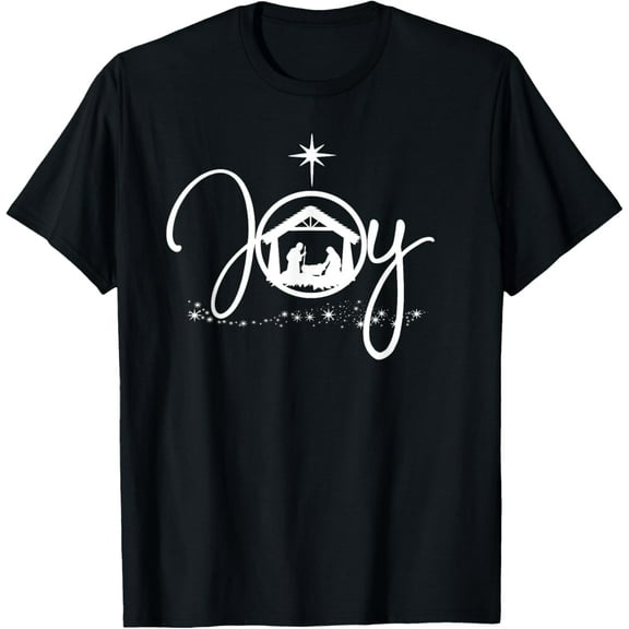 Christian Christmas Joy Jesus Nativity Scene Faith Gift,Short Sleeve T-Shirt