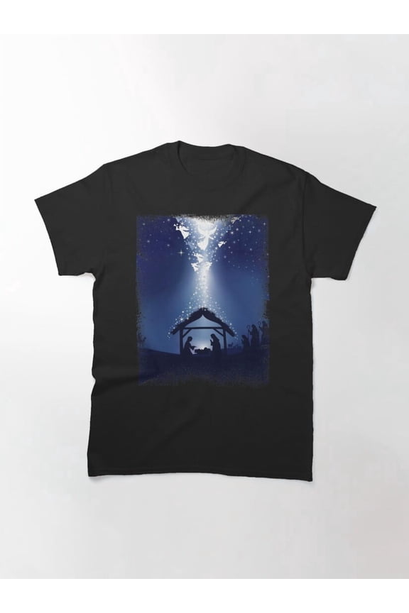 Christian Christmas True Story Religious Holiday Faith Unisex T-Shirt up to Size 5XL