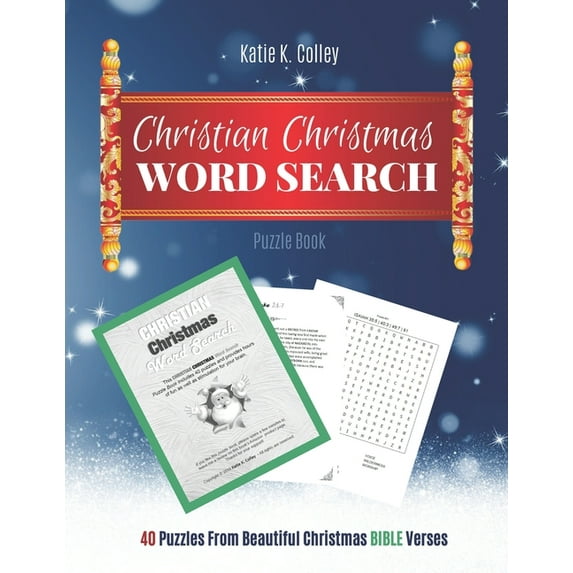 Christian Christmas Word Search: Puzzle Book (a good gift idea) - Christmas Word Search Books For Adults - Bible Word Search Book Gifts (Paperback)(Large Print)