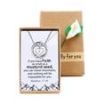 thumbnail image 1 of Christian Circle Ring Necklace Engraved Faith As Small As A Mustard Seed Can Move Mountains, with Gift Box (Heart), 1 of 7