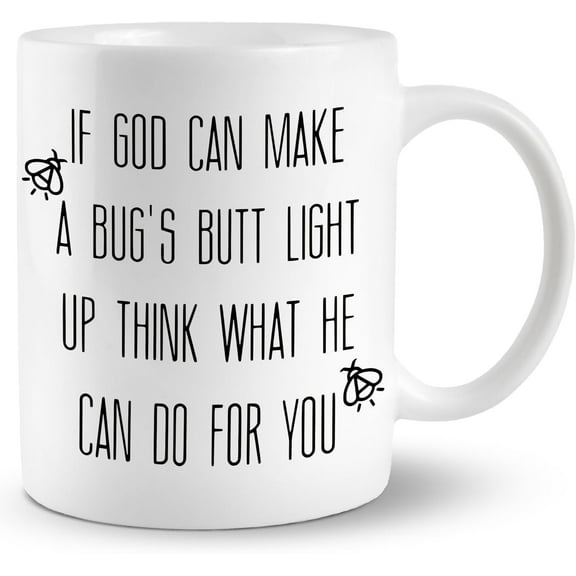 Christian Coffee Mug, Ceramic Cup for Women Men Adults - Funny Gifts