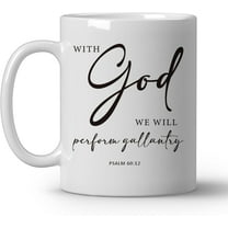 Christian Coffee Mugs, Christian Religious Gifts, Inspirational Scripture Bible Verse Ceramic Coffee Mug, Positive Quotes Coffee Cup, 11oz Ceramic Cup White