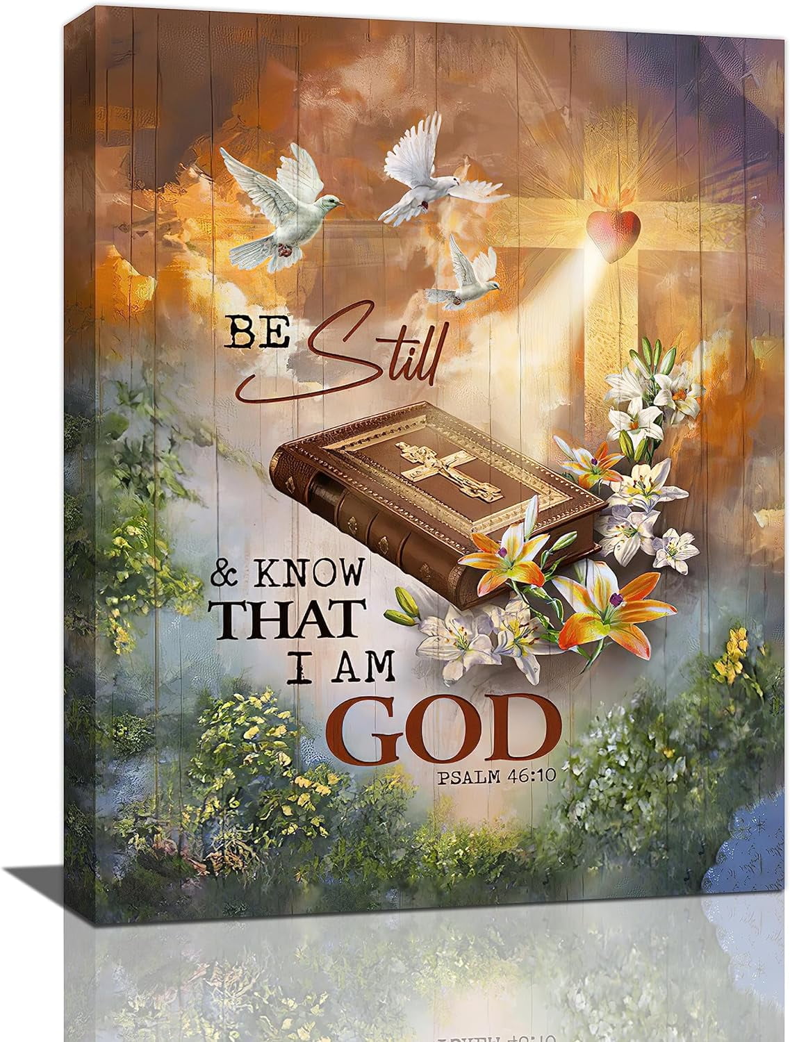 Christian Corss Wall Art Scripture Bible Verse Pictures Wall Decor God ...